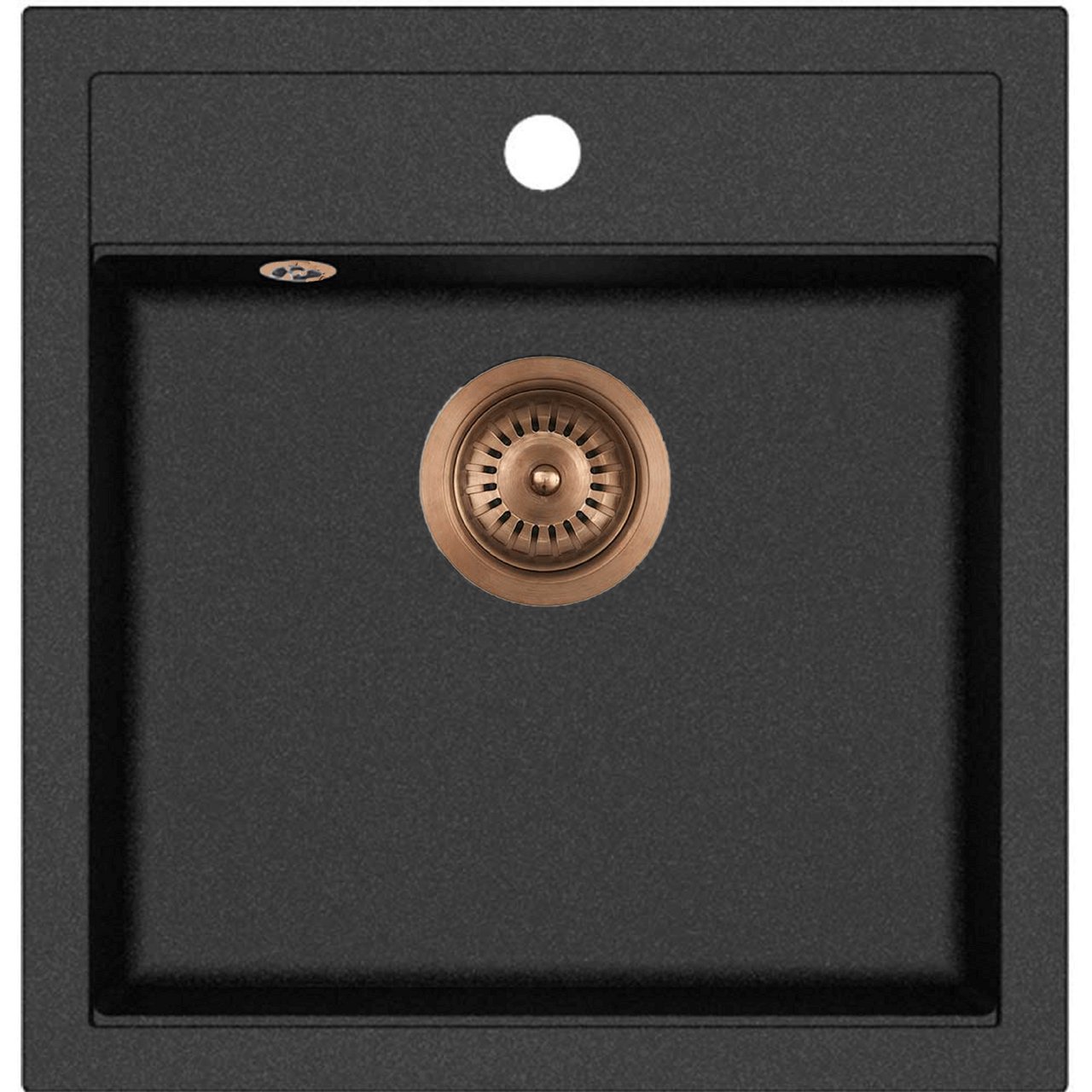 LAVABO JUPITER 50 KOMPOSITT KJØKKENVASK SORT M/KOBBER BUNNVENTIL LAVABO JUPITER 50 KOMPOSITT KJØKKENVASK SORT M/KOBBER BUNNVENTIL