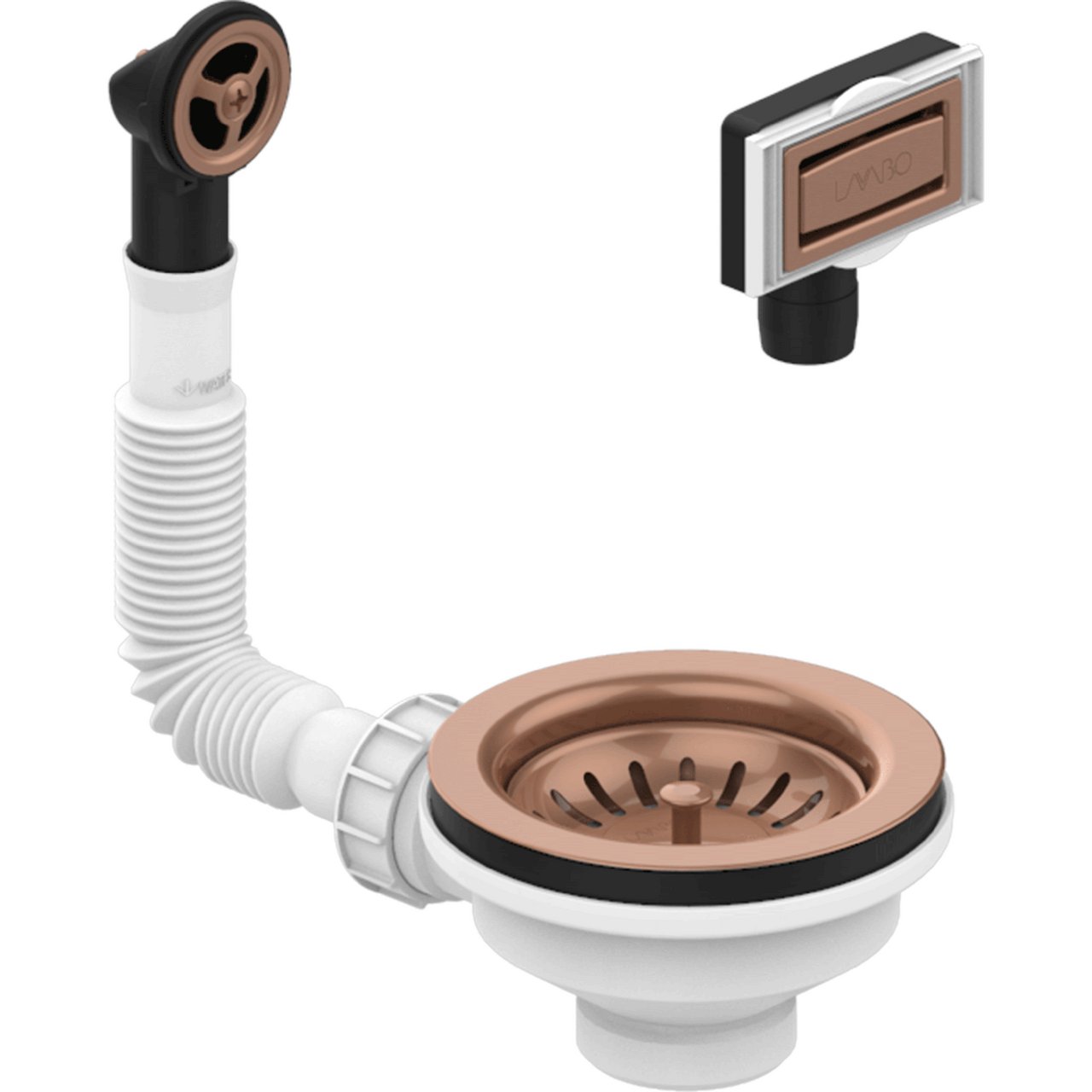LAVABO UNIVERSAL BUNNVENTIL M/OVERLØP PVD KOBBER LAVABO UNIVERSAL BUNNVENTIL M/OVERLØP PVD KOBBER