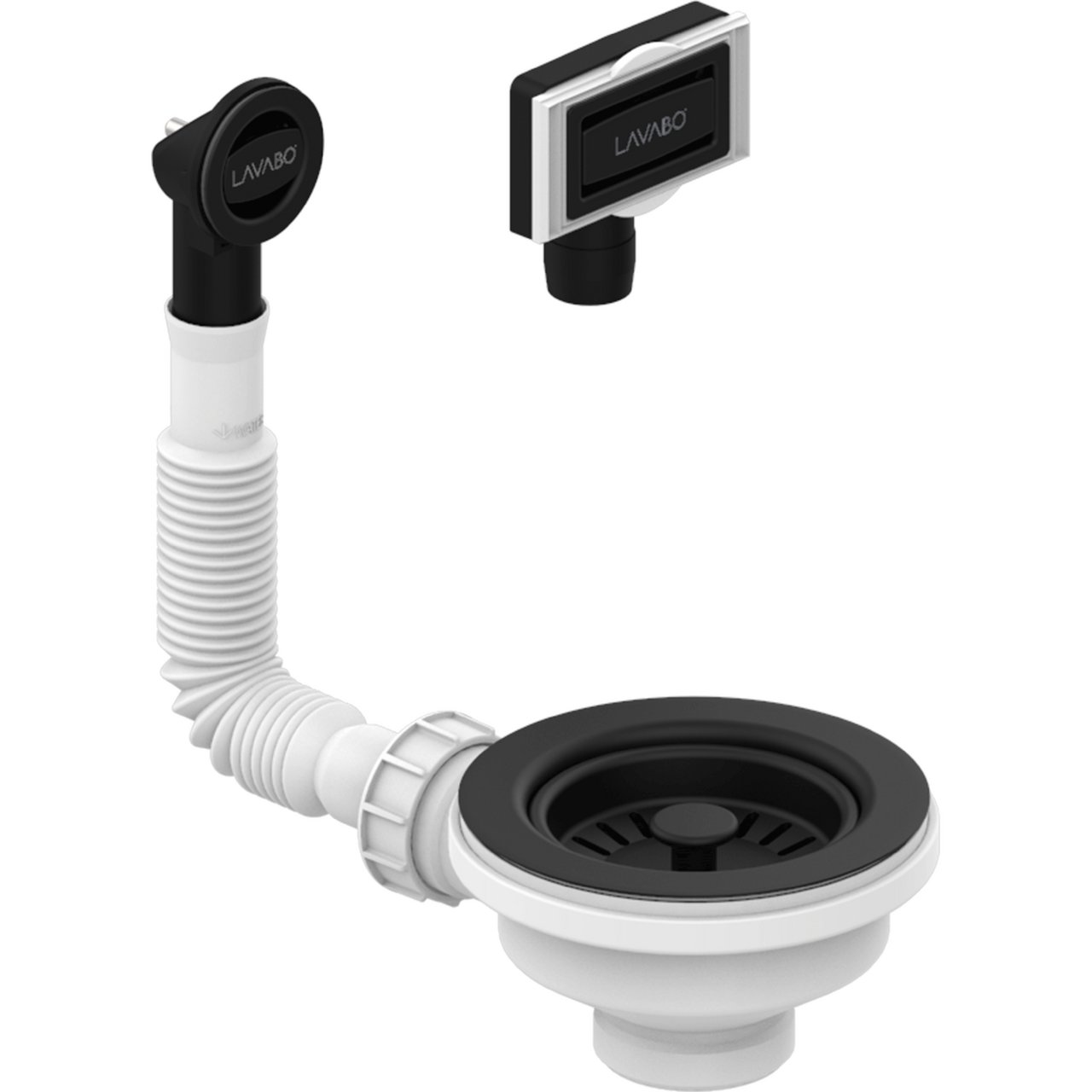 LAVABO UNIVERSAL BUNNVENTIL M/OVERLØP SORT LAVABO UNIVERSAL BUNNVENTIL M/OVERLØP SORT