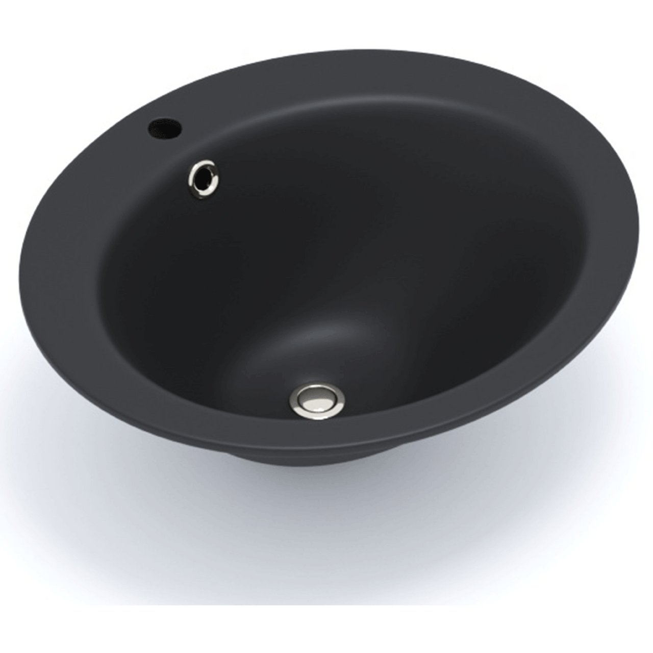 LAVABO GINO 51 PORSELEN SERVANT MATT SORT LAVABO GINO 51 PORSELEN SERVANT MATT SORT