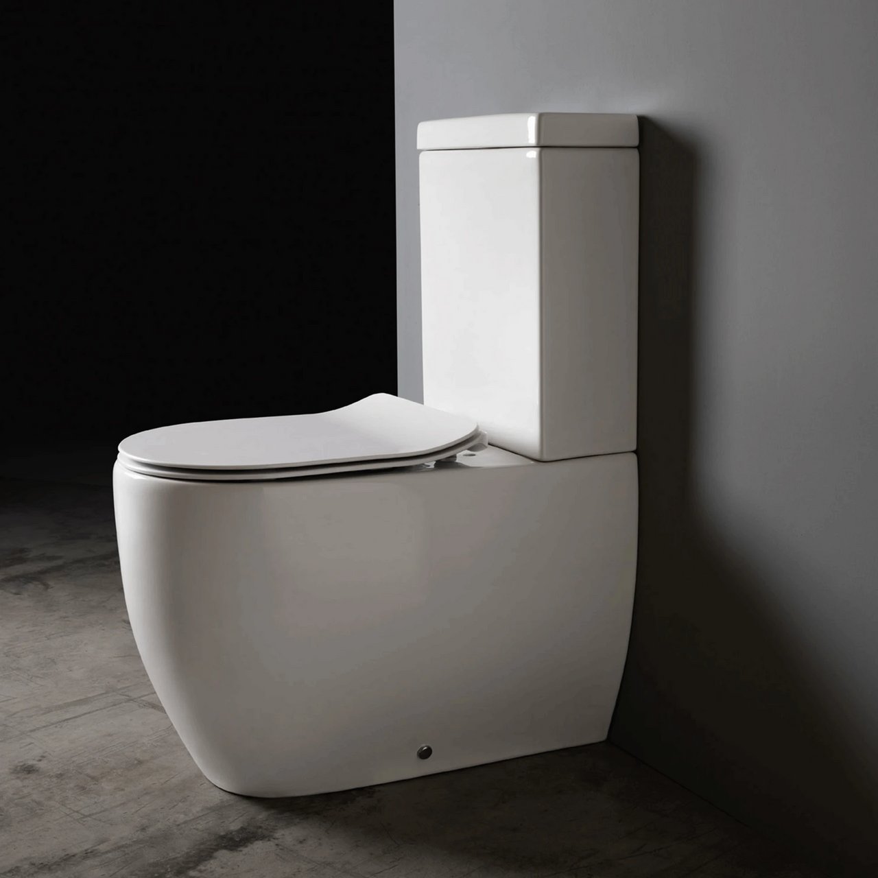 LAVABO GLOMP RIMLESS GULVSTÅENDE TOALETT HVIT LAVABO GLOMP RIMLESS GULVSTÅENDE TOALETT HVIT