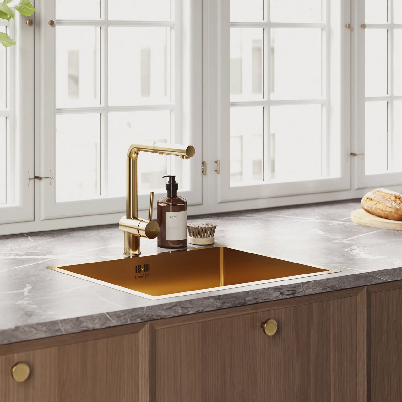 LAVABO KUBUS 040 KJØKKENARMATUR M/UTTREKK MASSIV MESSING LAVABO KUBUS 040 KJØKKENARMATUR M/UTTREKK MASSIV MESSING