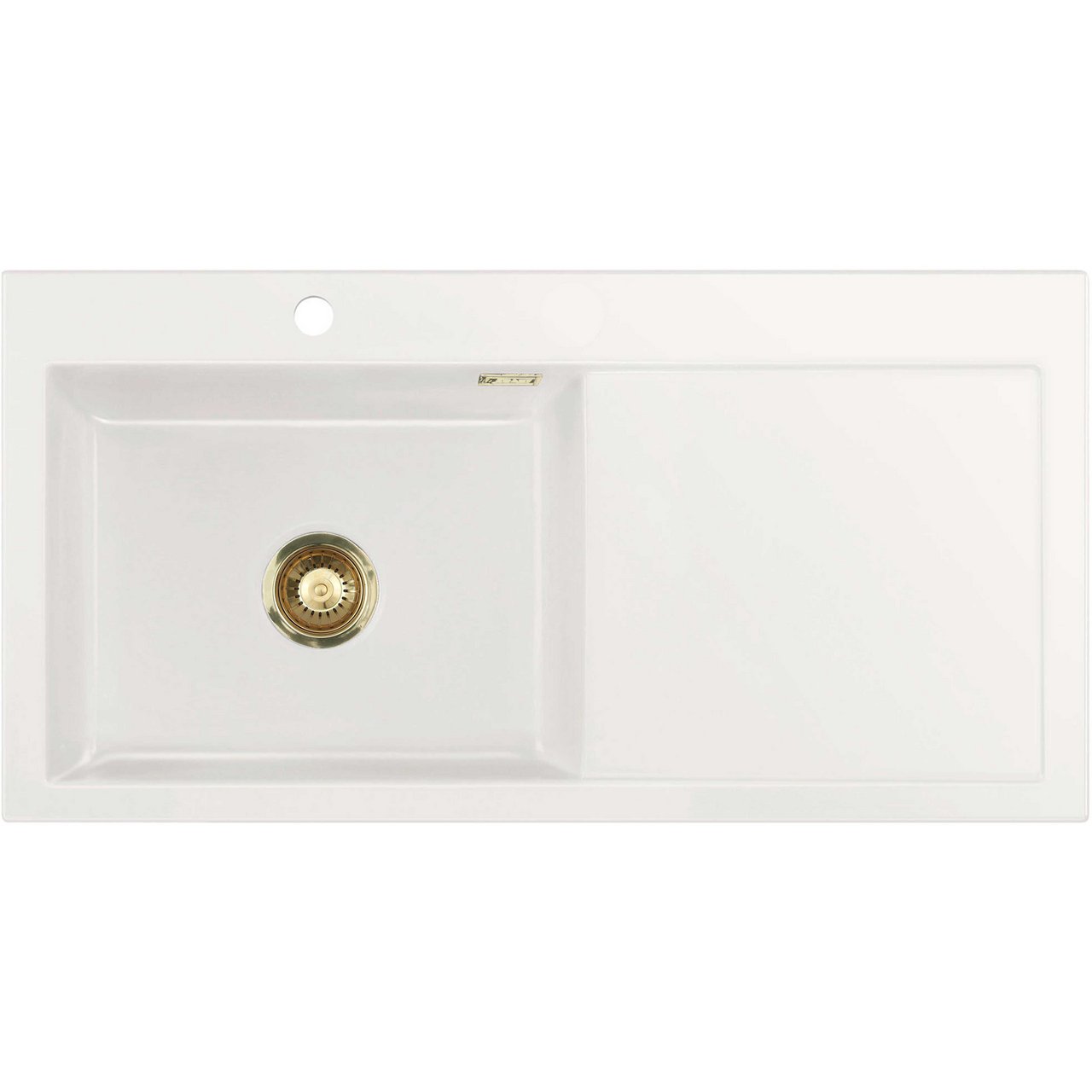 LAVABO MERA 100 SL KERAMIKK KJØKKENVASK HVIT M/MESSING BUNNVENTIL LAVABO MERA 100 SL KERAMIKK KJØKKENVASK HVIT M/MESSING BUNNVENTIL