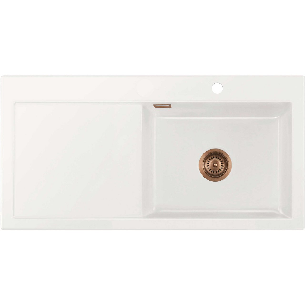 LAVABO MERA 100 SL KERAMIKK KJØKKENVASK HVIT M/KOBBER BUNNVENTIL LAVABO MERA 100 SL KERAMIKK KJØKKENVASK HVIT M/KOBBER BUNNVENTIL