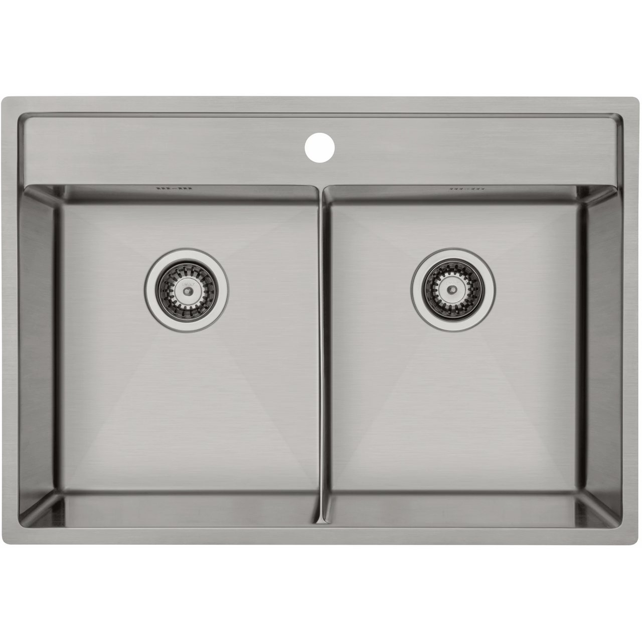 LAVABO KUBUS 742 SOFT SLIM DOBBEL KJØKKENVASK RUSTFRITT STÅL LAVABO KUBUS 742 SOFT SLIM DOBBEL KJØKKENVASK RUSTFRITT STÅL