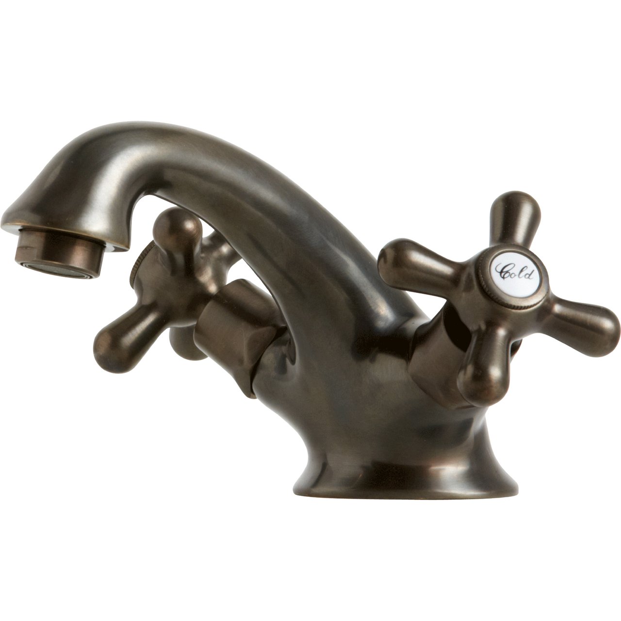 LAVABO RETRO TO-GREPS SERVANTARMATUR M/OPPLØFT BRUNT MASSIV MESSING LAVABO RETRO TO-GREPS SERVANTARMATUR M/OPPLØFT BRUNT MASSIV MESSING