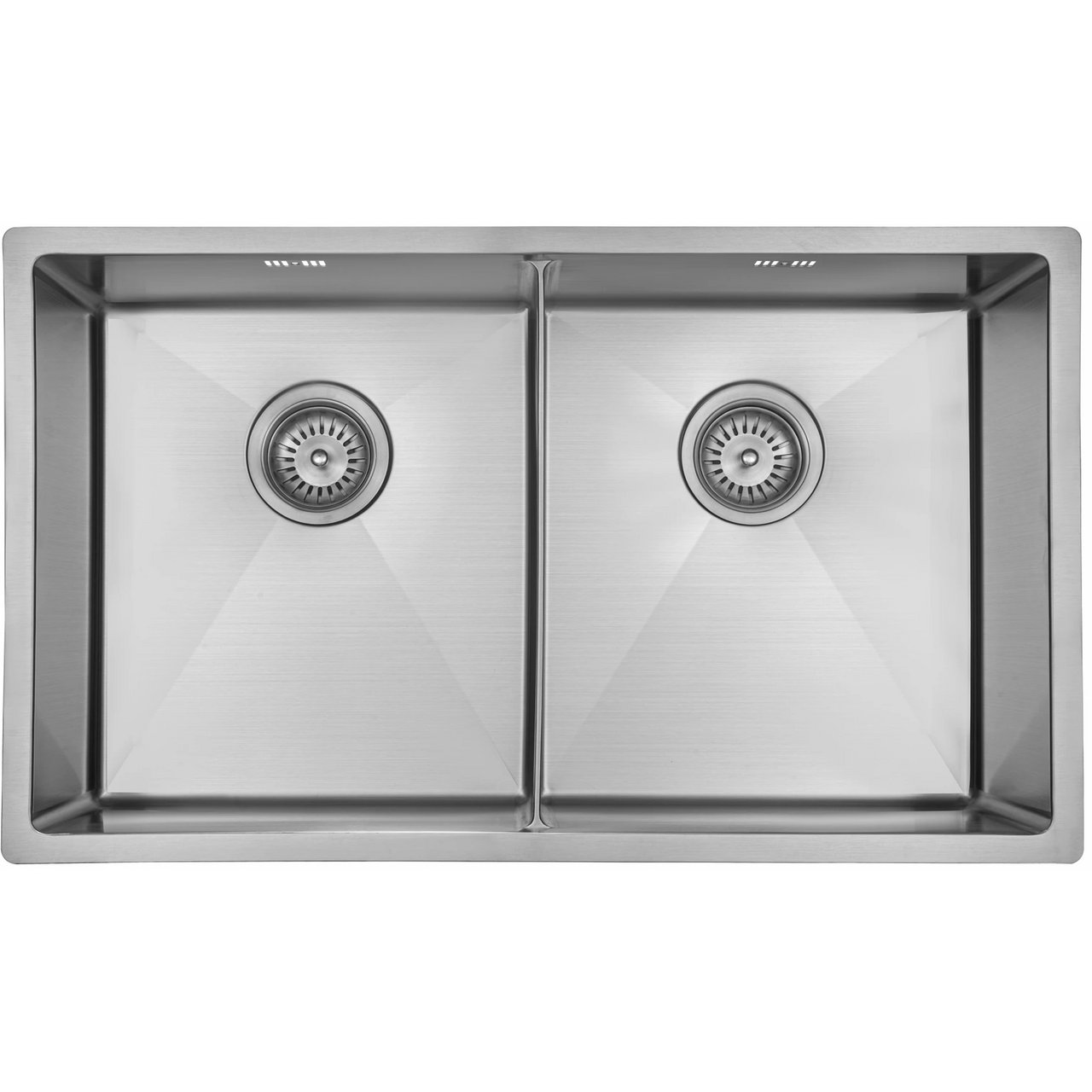 LAVABO KUBUS 740 SOFT SLIM DOBBEL KJØKKENVASK RUSTFRITT STÅL LAVABO KUBUS 740 SOFT SLIM DOBBEL KJØKKENVASK RUSTFRITT STÅL