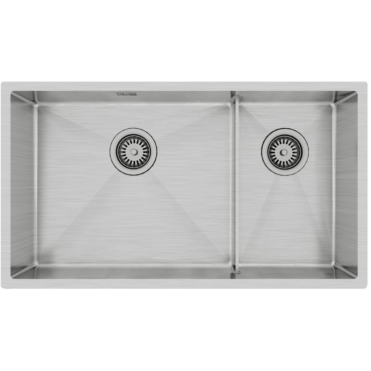 LAVABO KUBUS 780 SOFT SLIM DOBBEL KJØKKENVASK RUSTFRITT STÅL LAVABO KUBUS 780 SOFT SLIM DOBBEL KJØKKENVASK RUSTFRITT STÅL