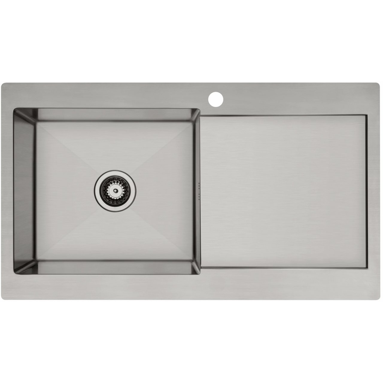 LAVABO KUBUS 90 L SOFT KJØKKENVASK RUSTFRITT STÅL LAVABO KUBUS 90 L SOFT KJØKKENVASK RUSTFRITT STÅL