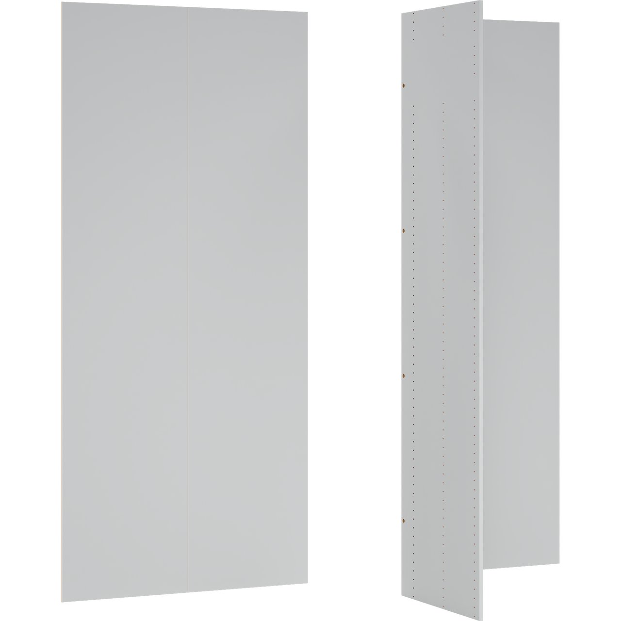 LIND NEST SKILLEVEGG/BAKPLATE LYS GRÅ 50/100