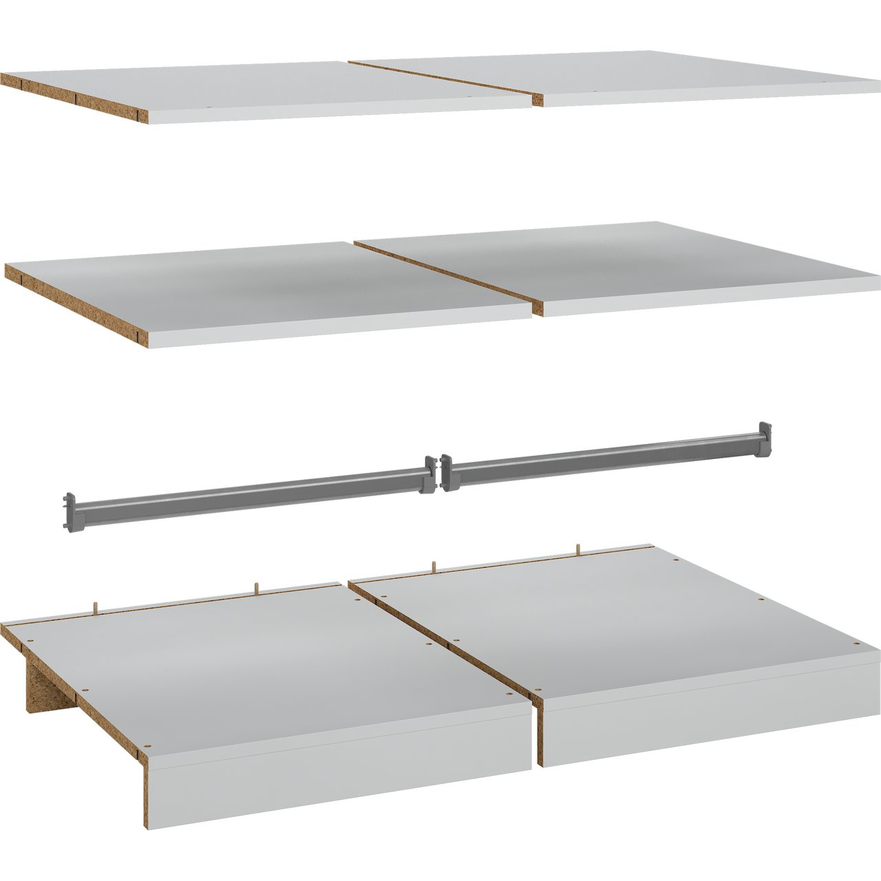 LIND NEST TOPP/BUNN/HYLLE/SOKKEL/STANG LYS GRÅ 50/50 LIND NEST TOPP/BUNN/HYLLE/SOKKEL/STANG LYS GRÅ 50/50