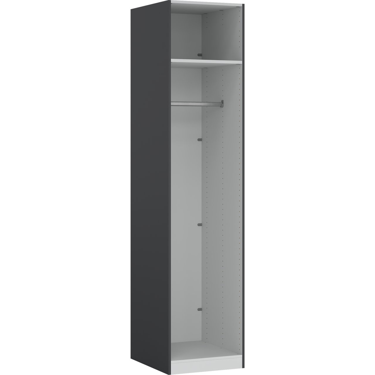 LIND NEST GARDEROBESKAP 50X220X60CM ANTRASITT GRÅ UTEN DØR LIND NEST GARDEROBESKAP 50X220X60CM ANTRASITT GRÅ UTEN DØR