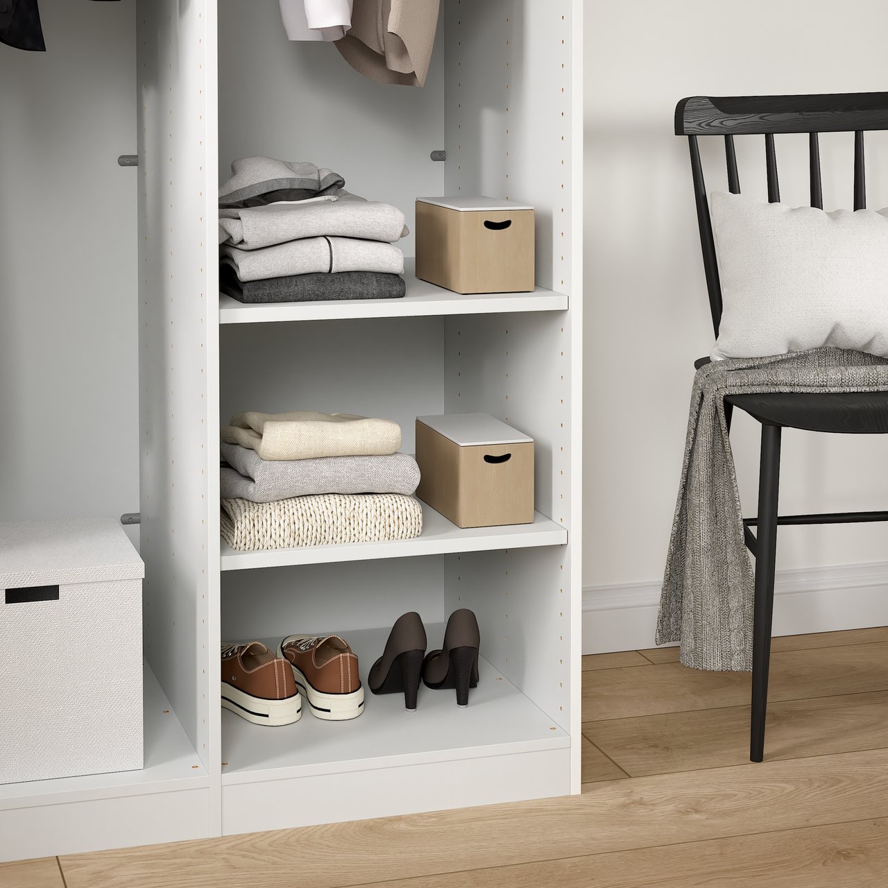 LIND NEST HYLLE LYS GRÅ 2X50