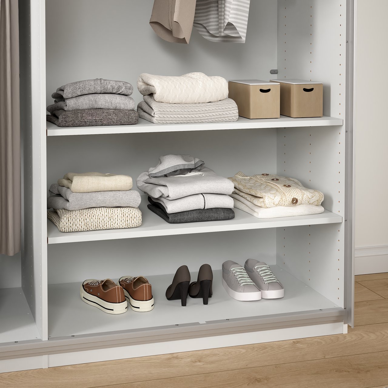 LIND NEST HYLLE LYS GRÅ 2X100 LIND NEST HYLLE LYS GRÅ 2X100