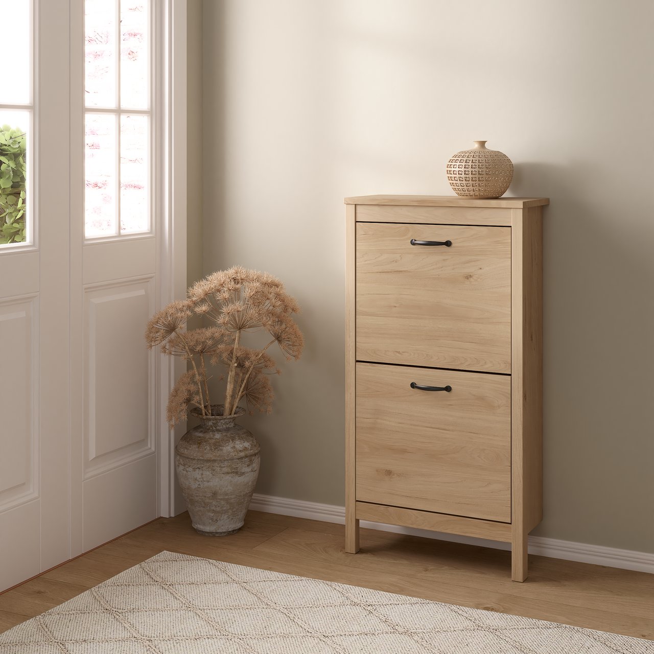 LIND LEONA SKOSKAP EIK 2 DØRER 54X25X103