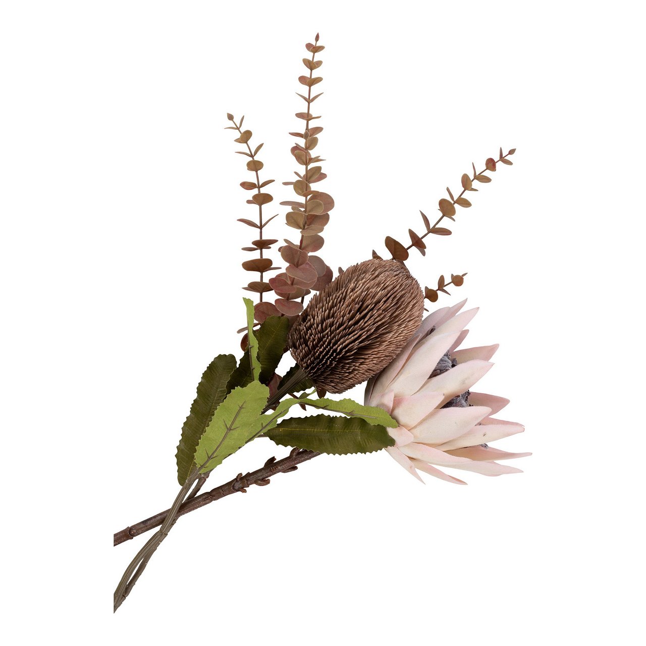 HOUSE NORDIC KING PROTEA KUNSTIG BLOMSTER BURGUNDERMIKS H65 CM