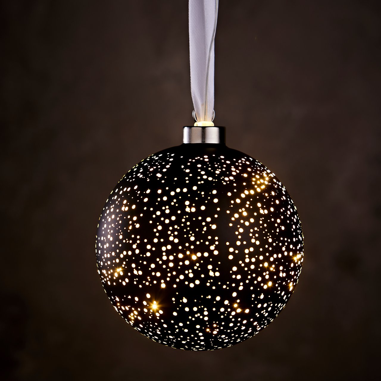 DAY GLASSKULE SORT D12CM M/15 LED DAY GLASSKULE SORT D12CM M/15 LED