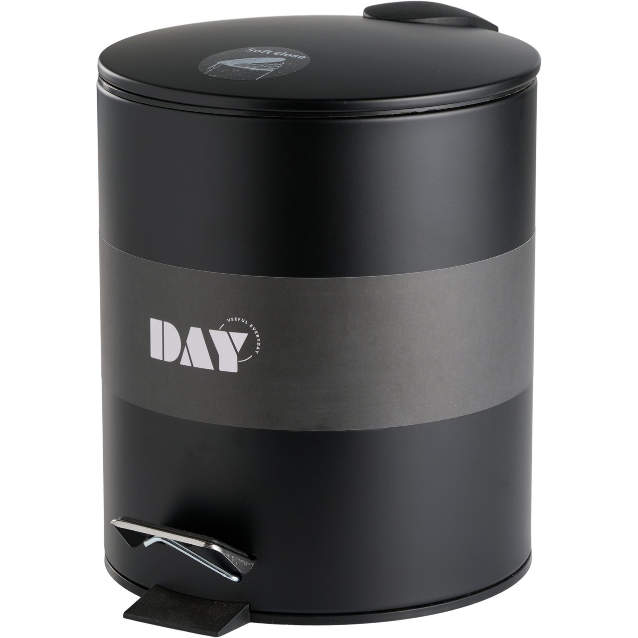 DAY PEDALBØTTE 5L RF.STÅL SORT