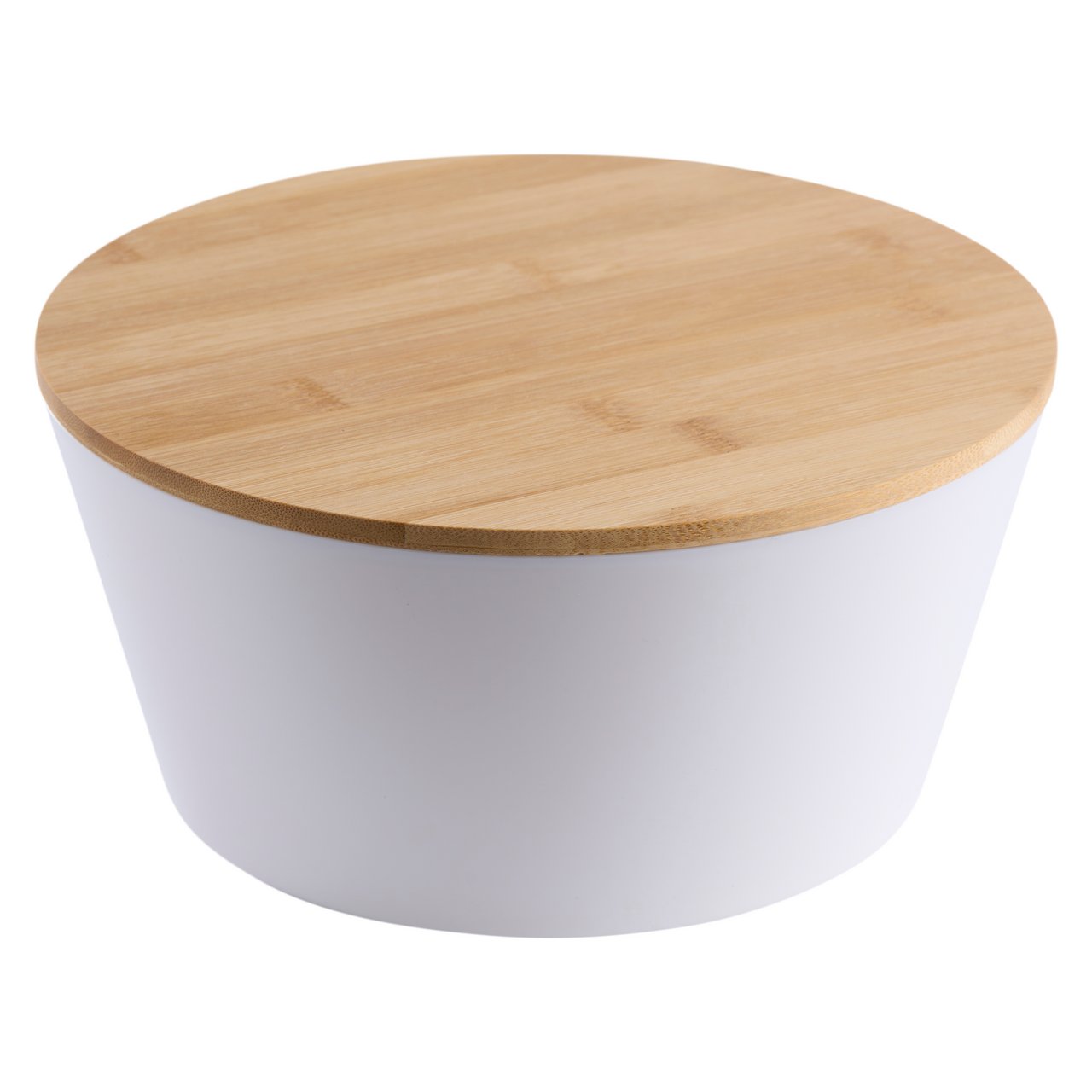 DAY SALATSKÅL HVIT M/BAMBUS LOKK