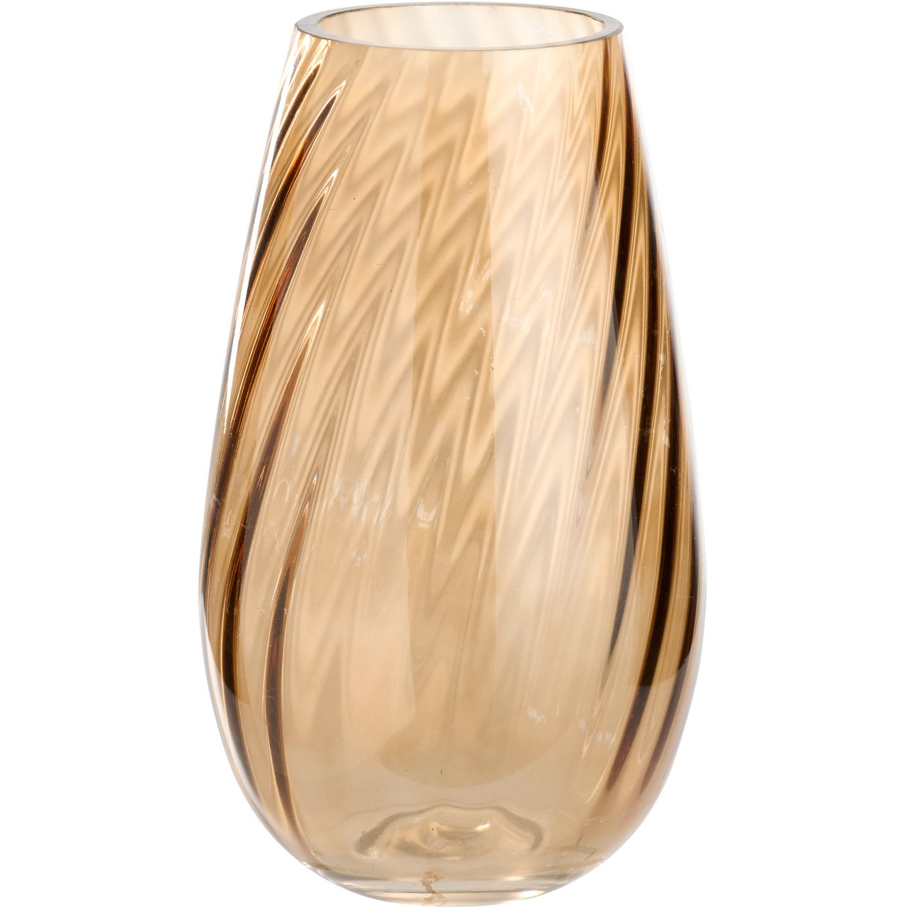 DAY VASE OVAL Ø14.5CM H25CM GLASS BRUN