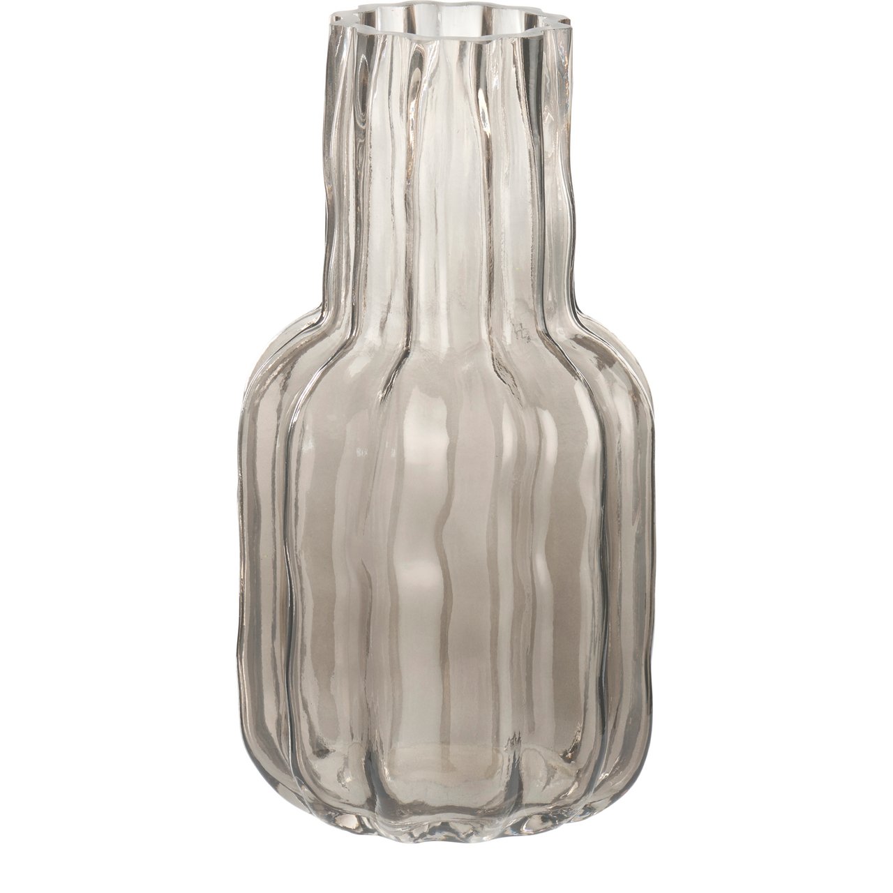 DAY VASE Ø13CM H25.5CM GLASS GRÅ