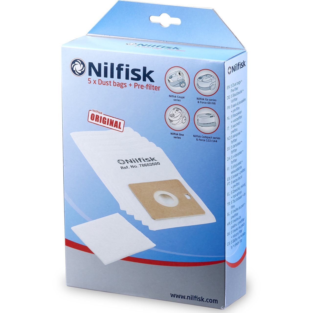 NILFISK ONE STØVSUGERPOSE 5 STK. NILFISK ONE STØVSUGERPOSE 5 STK.