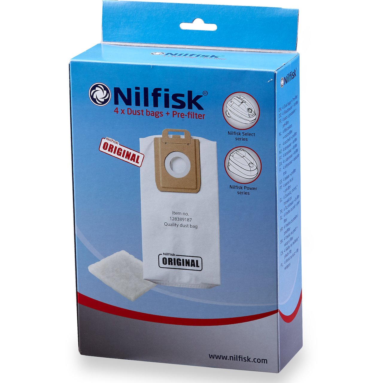 NILFISK SELECT STØVSUGERPOSE 4 STK. NILFISK SELECT STØVSUGERPOSE 4 STK.