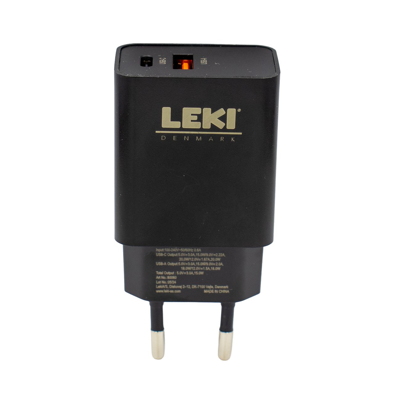 LEKI BYCPH PRO USB & USB C POWER ADAPTER 20W