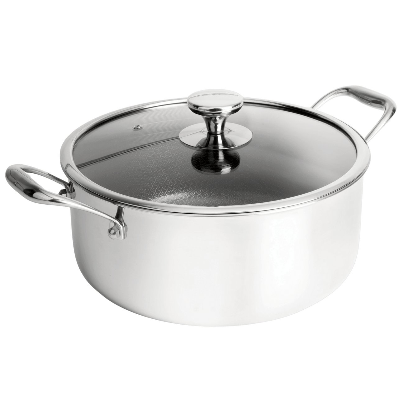 GLADKOKKEN HYBRID SLIPP-LETT GRYTE MED LOKK Ø28 CM 7,1L