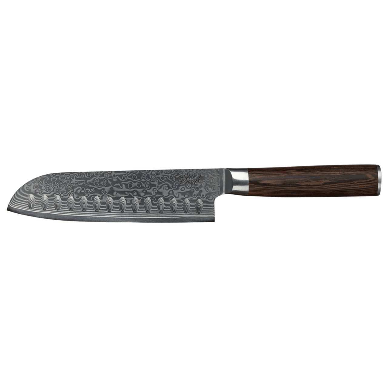 GLADKOKKEN DAMASKUS SANTOKUKNIV 18 CM