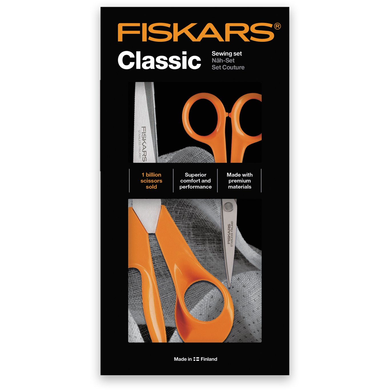 FISKARS CLASSIC SAKSESETT, UNIVERSAL OG SYSAKS FISKARS CLASSIC SAKSESETT, UNIVERSAL OG SYSAKS