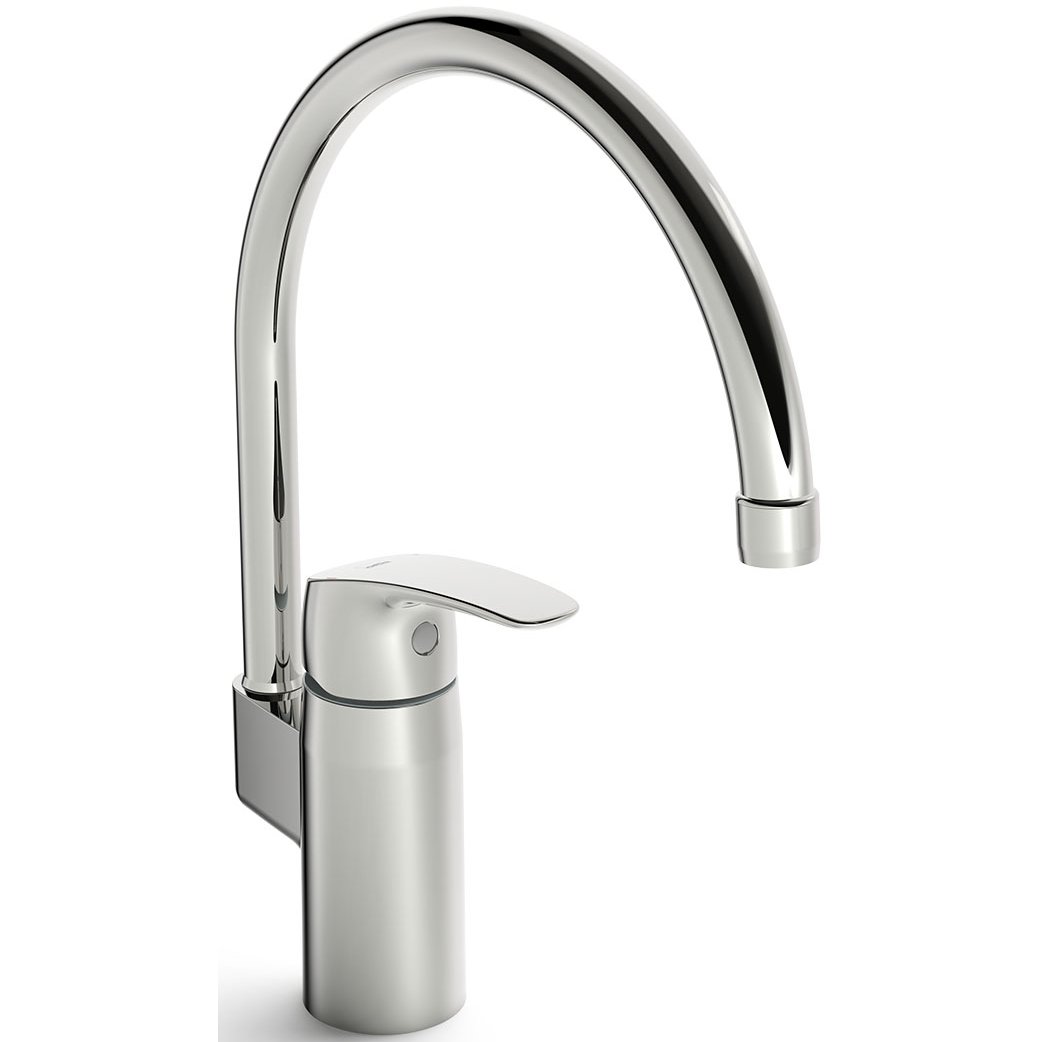 ORAS SAFIRA KJØKKENARMATUR MED HØY TUT, KROM ORAS SAFIRA KJØKKENARMATUR MED HØY TUT, KROM