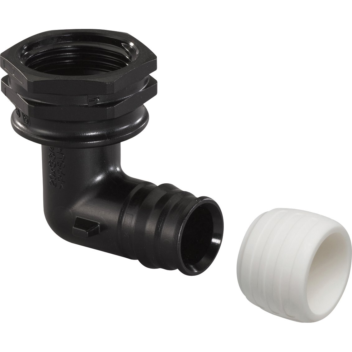 UPONOR Q&E PPSU VINKEL M/OMLØPER 20MM X 3/4" UPONOR Q&E PPSU VINKEL M/OMLØPER 20MM X 3/4"