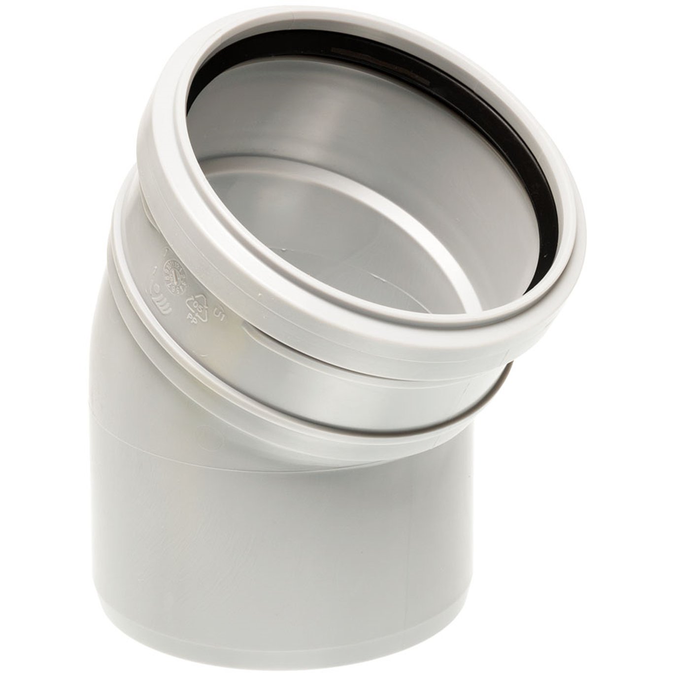 UPONOR DECIBEL BEND 110X30° M/MUFFE HVIT UPONOR DECIBEL BEND 110X30° M/MUFFE HVIT