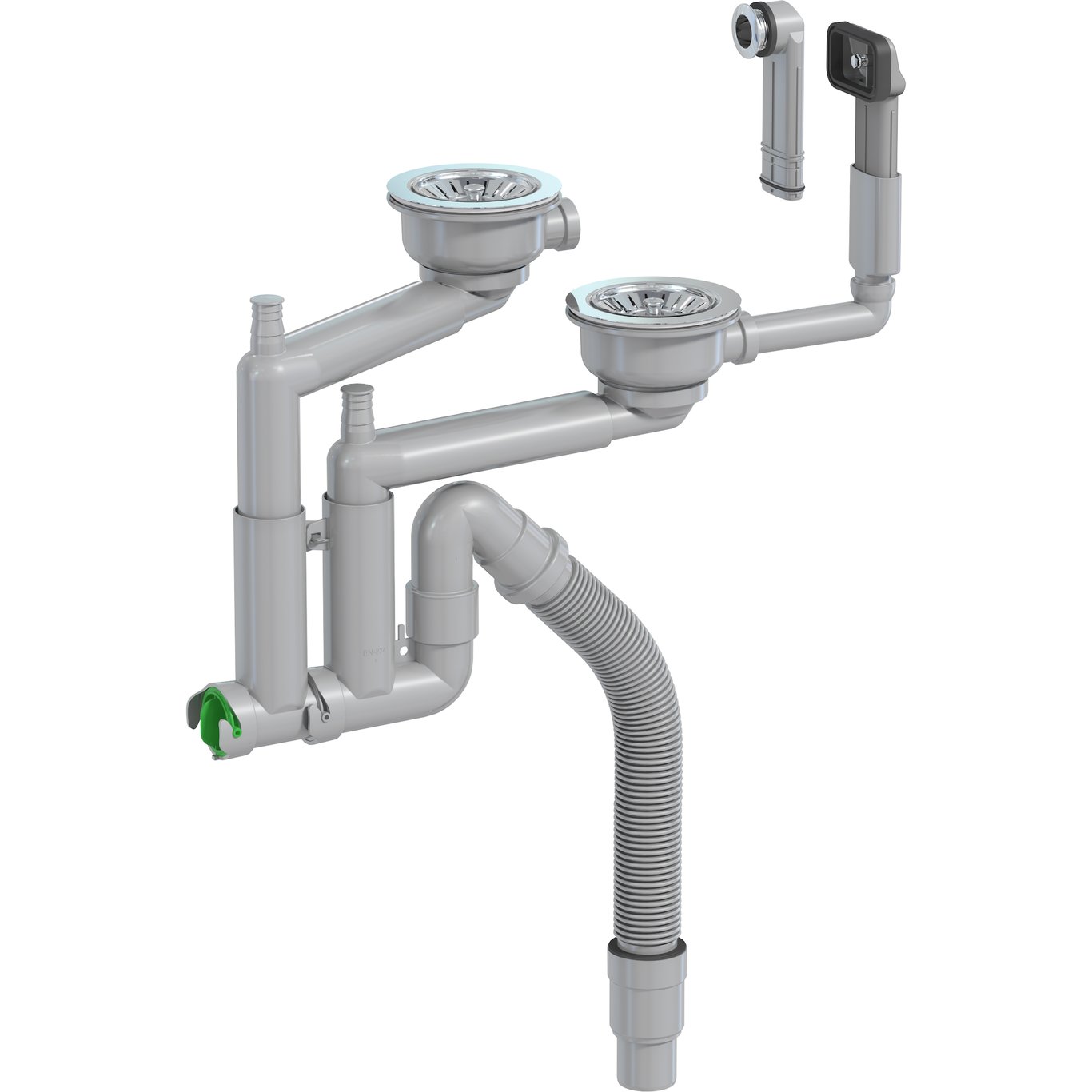 PREVEX SMARTLOC KJØKKENVANNLÅS DOBBEL GRÅ 114MM PREVEX SMARTLOC KJØKKENVANNLÅS DOBBEL GRÅ 114MM