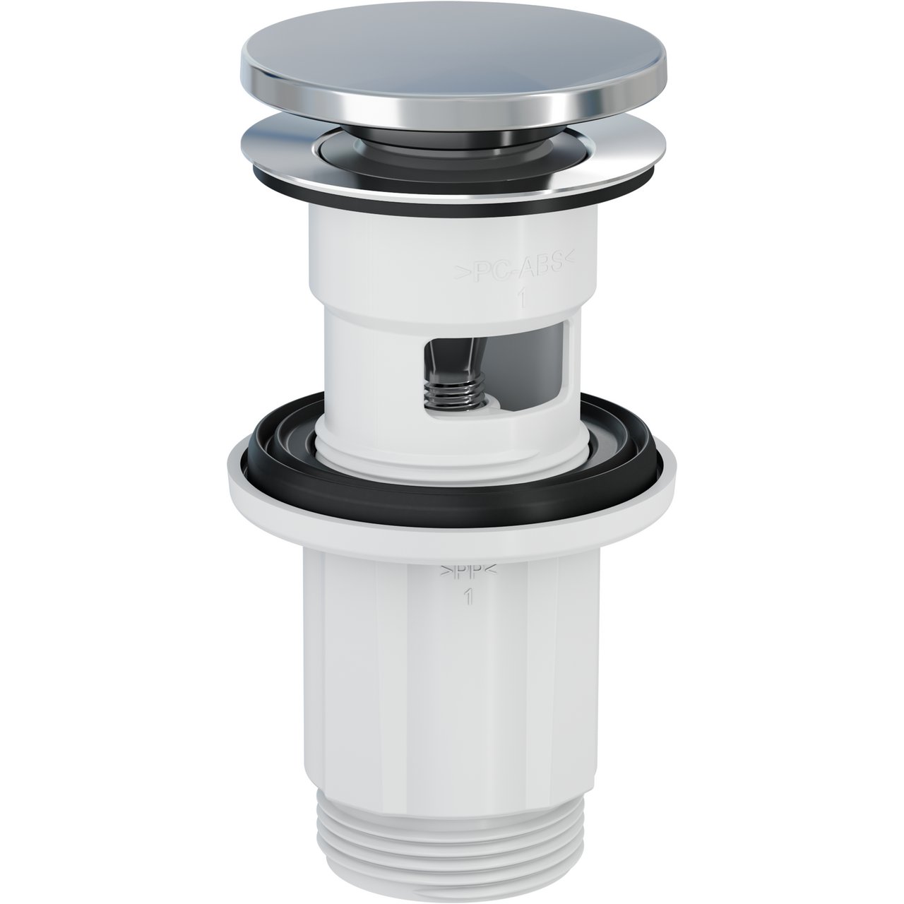 PREVEX POP-UP BUNNVENTIL 1 1/4" EDELSTÅL