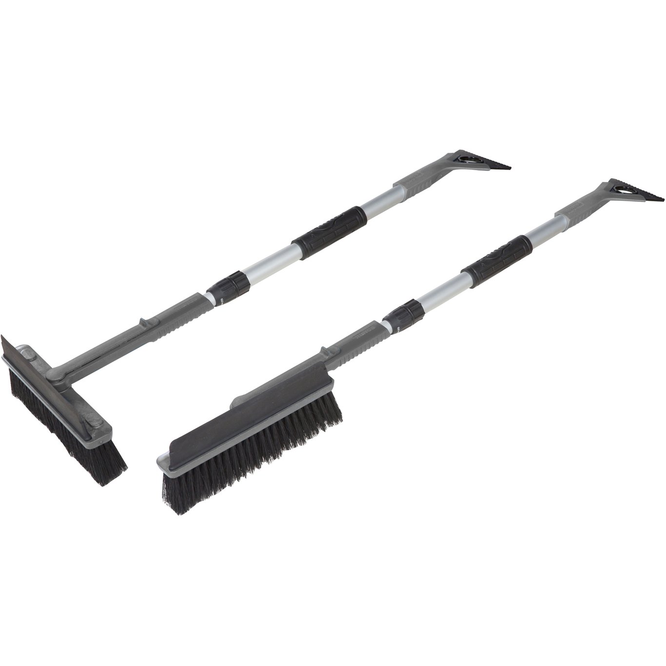 KUNGS STAR SNØKOST MED ISSKRAPE OG VENDBART TELESKOPSKAFT KUNGS STAR SNØKOST MED ISSKRAPE OG VENDBART TELESKOPSKAFT