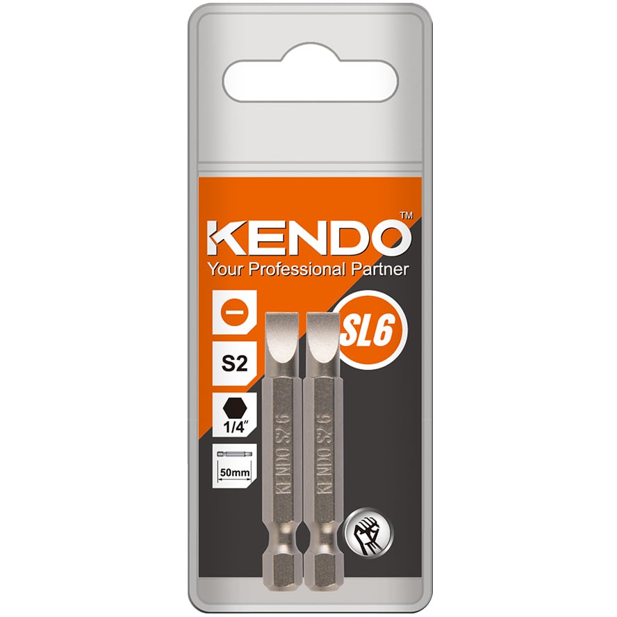 KENDO BITS SL6 50MM 2 STK