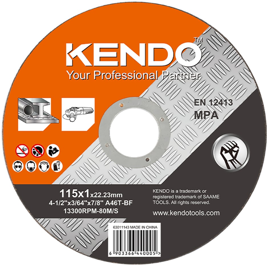 KENDO KUTTESKIVE METALL Ø115MM KENDO KUTTESKIVE METALL Ø115MM