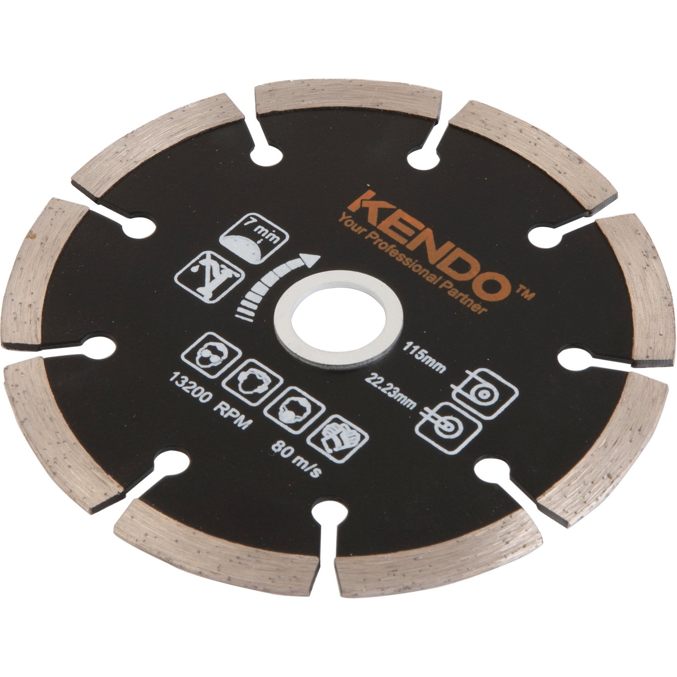 KENDO DIAMANTBLAD SEGMENTERT 115X16/20/22.2 KENDO DIAMANTBLAD SEGMENTERT 115X16/20/22.2