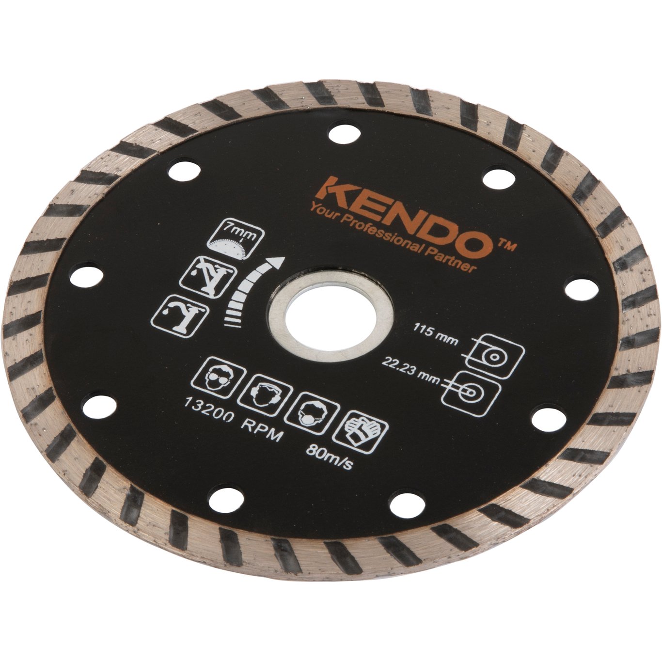 KENDO DIAMANTBLAD TURBO 115X16/20/22.2 KENDO DIAMANTBLAD TURBO 115X16/20/22.2