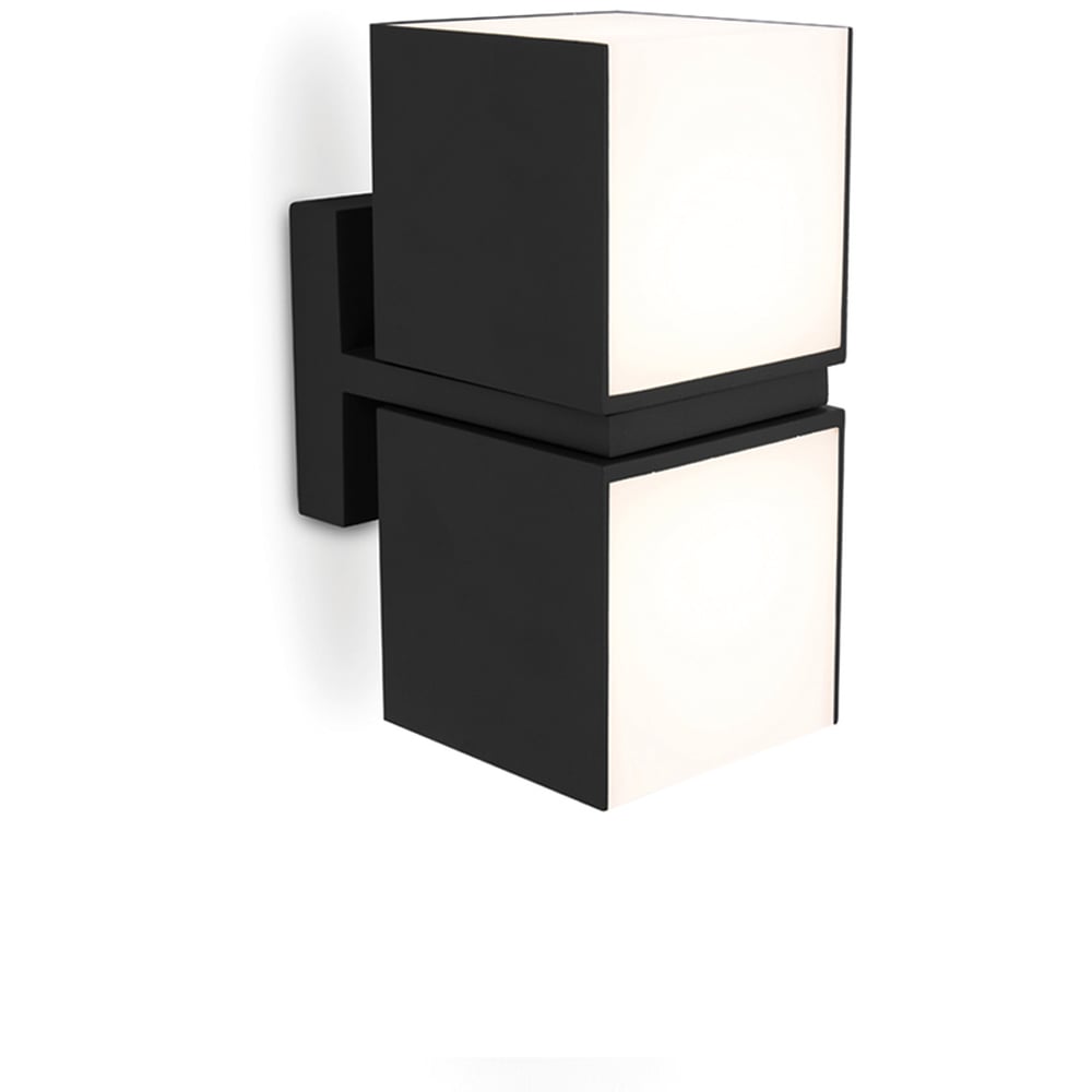 LUTEC ARCHITECTURAL CUBA 2 VEGGHENGT LAMPE MATT SORT LUTEC ARCHITECTURAL CUBA 2 VEGGHENGT LAMPE MATT SORT