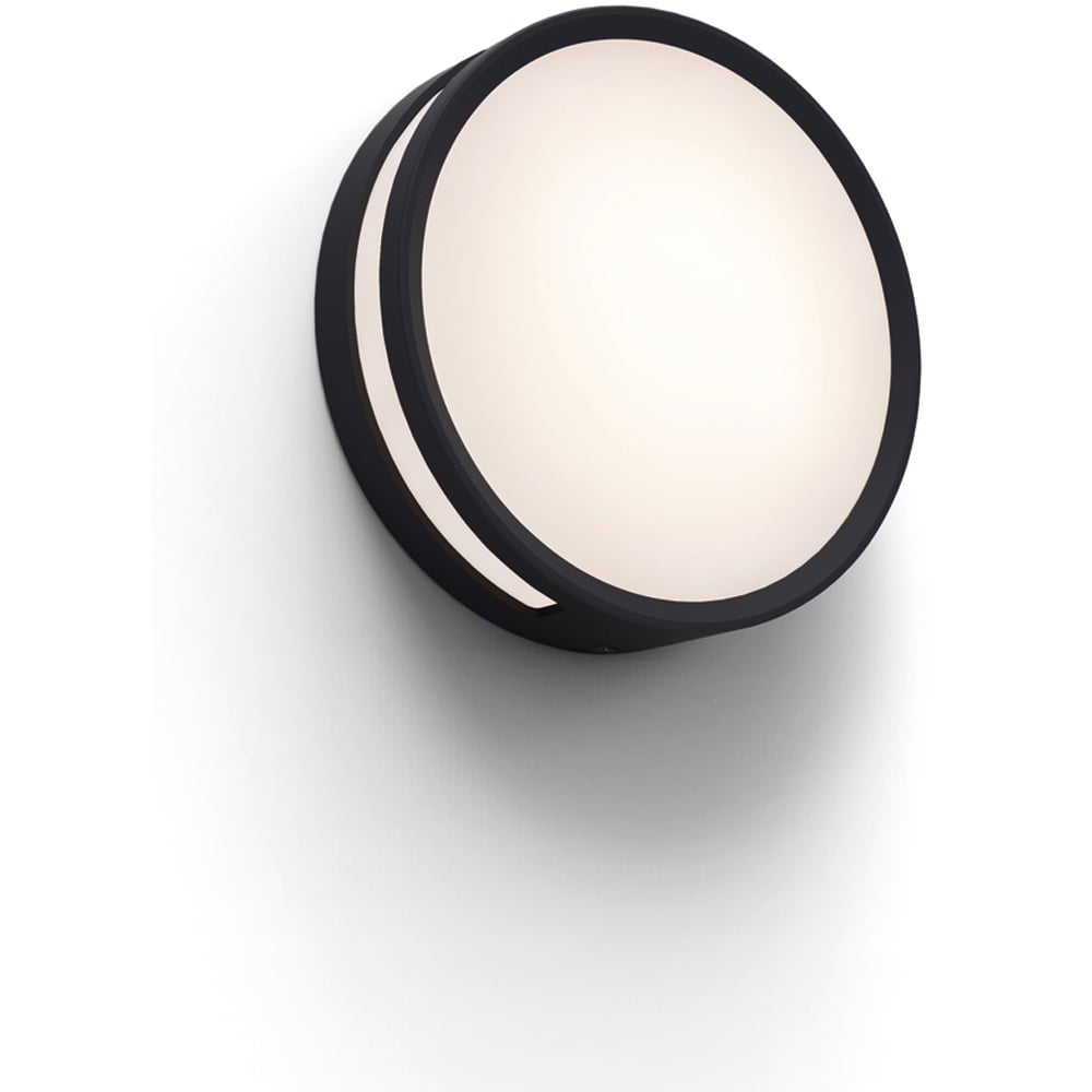 LUTEC ARCHITECTURAL ROLA VEGGHENGT LAMPE MATT SORT