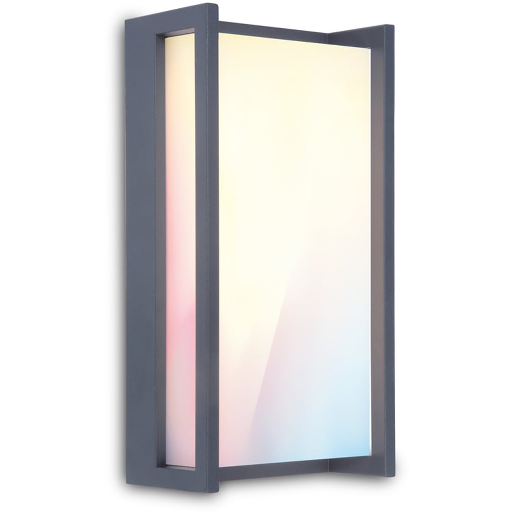 LUTEC CONNECTED QUBO VEGGHENGT LAMPE MØRK GRÅ LUTEC CONNECTED QUBO VEGGHENGT LAMPE MØRK GRÅ