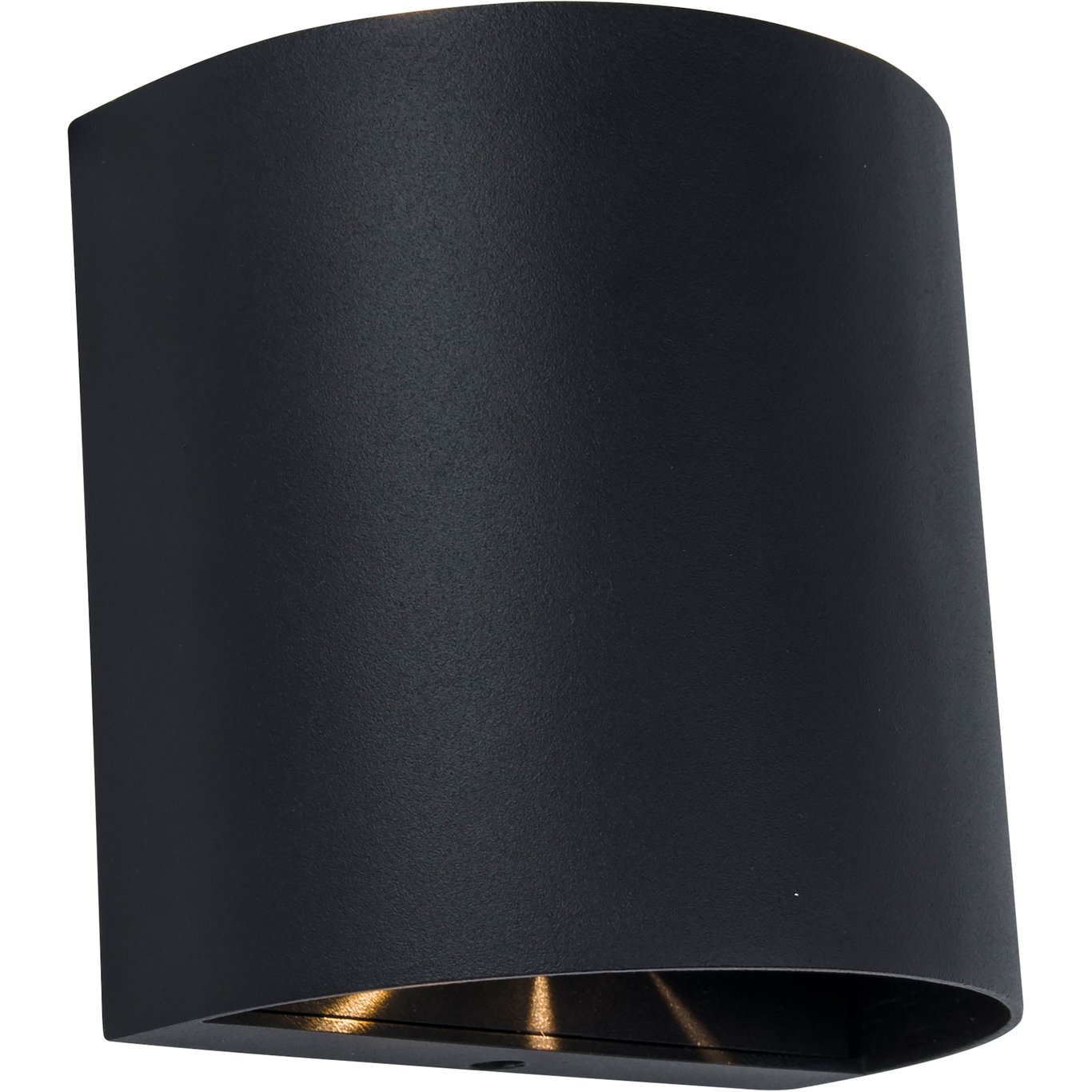 LUTEC ARCHITECTURAL GEMINI BEAMS VEGGHENGT LAMPE MATT SORT 73MMX110MMX110MM