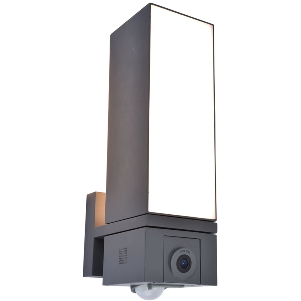 LUTEC SECURITY CUBA VEGGHENGT LAMPE MØRK GRÅ LUTEC SECURITY CUBA VEGGHENGT LAMPE MØRK GRÅ