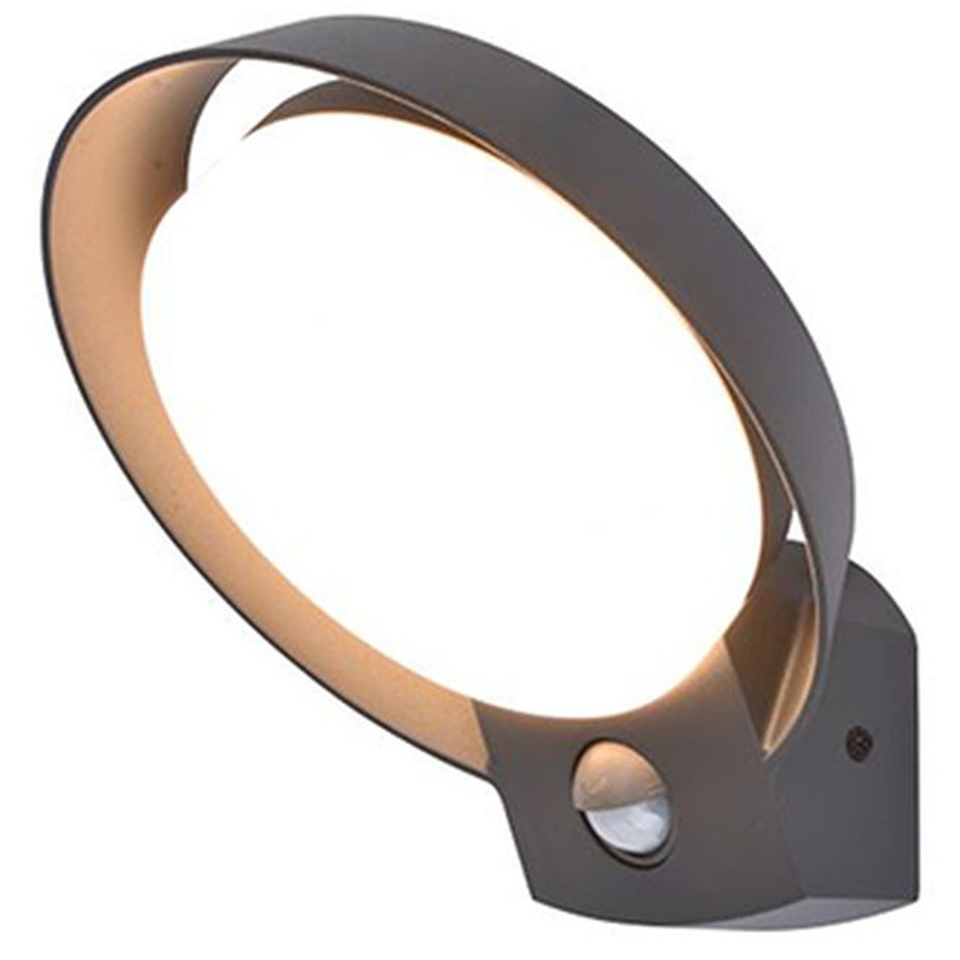 LUTEC ARCHITECTURAL POLO VEGGHENGT LAMPE M/SENSOR MØRK GRÅ LUTEC ARCHITECTURAL POLO VEGGHENGT LAMPE M/SENSOR MØRK GRÅ