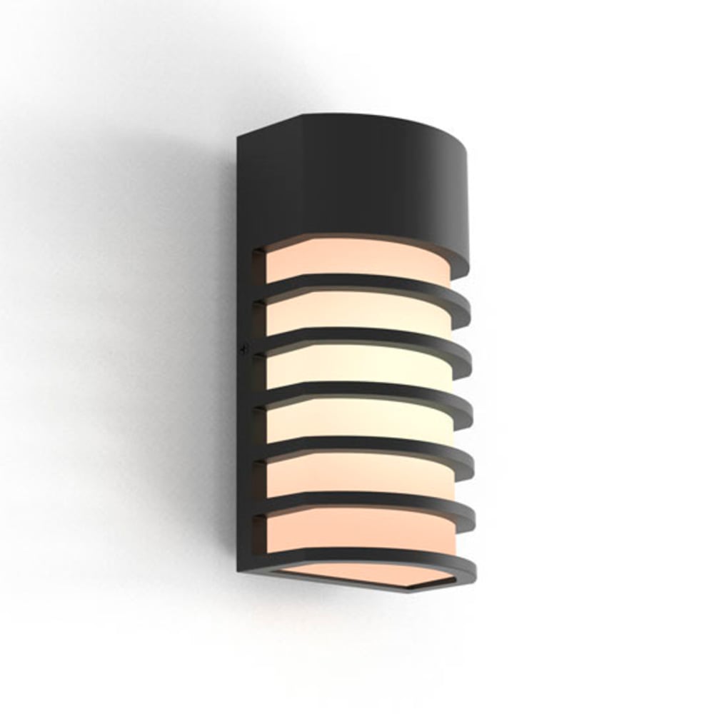 LUTEC ARCHITECTURAL FULTON VEGGHENGT LAMPE MATT SORT