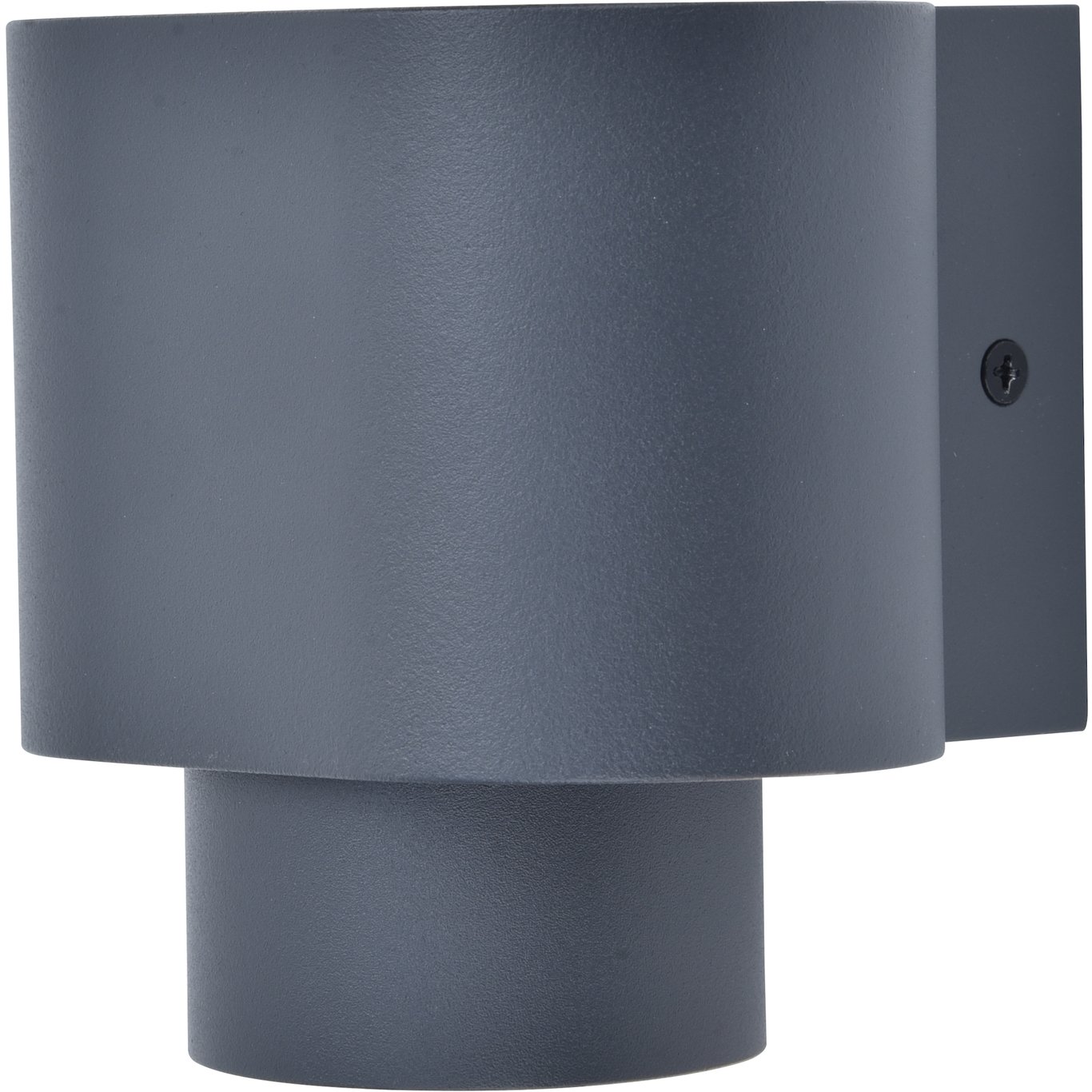 LUTEC ARCHITECTURAL CYPRES VEGGLAMPE ENKEL MØRK GRÅ