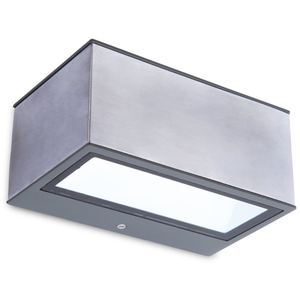 LUTEC ARCHITECTURAL GEMINI VEGGHENGT LAMPE IP54 RUSTFRITT STÅL